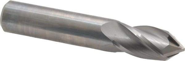Melin Tool - 5/8" Diam, 1-1/4" LOC, 4 Flute, 90° Point Angle, Solid Carbide Drill Mill - Uncoated, 3-1/2" OAL, 5/8" Shank Diam - Apex Tool & Supply
