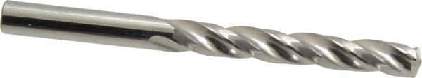 SGS - 5/16" 150° Solid Carbide Jobber Drill - Bright Finish, Right Hand Cut, Spiral Flute, Straight Shank, 3-3/4" OAL, Standard Point - Apex Tool & Supply