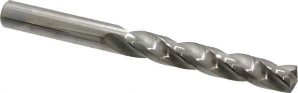 SGS - 29/64" 150° Solid Carbide Jobber Drill - Bright Finish, Right Hand Cut, Spiral Flute, Straight Shank, 4-3/4" OAL, Standard Point - Apex Tool & Supply