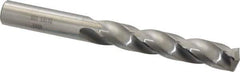 SGS - 1/2" 150° Solid Carbide Jobber Drill - Bright Finish, Right Hand Cut, Spiral Flute, Straight Shank, 4-3/4" OAL, Standard Point - Apex Tool & Supply