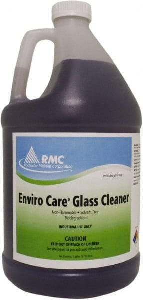 Rochester Midland Corporation - 1 Gal Bottle Fresh Glass Cleaner - Concentrated, Use on Ceramic Tile, Formica, Glass Surfaces, Mirrors, Plastic Surfaces, Stainless Steel - Apex Tool & Supply