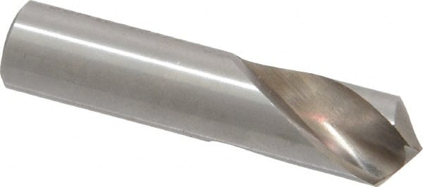 Interstate - 7/16" Body Diam, 118°, 2" OAL, High Speed Steel Spotting Drill - Apex Tool & Supply