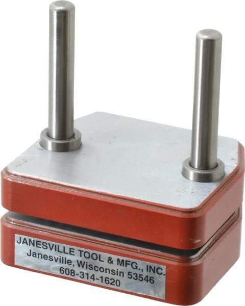 JT&M - 3" Guide Post Length, 5/8" Die Holder Thickness, Cast Iron, Mold Blank, Punch & Die Set - 1/2" Bushing Diam, 2-5/8" Overall Width x 2-1/4" Overall Depth - Apex Tool & Supply