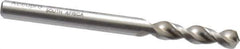 Accupro - #14 130° Parabolic Flute Cobalt Screw Machine Drill Bit - Bright Finish, Right Hand Cut, 0.945" Flute Length, 2.283" OAL, Split Point, Straight Shank - Apex Tool & Supply