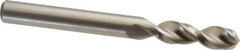 Accupro - 0.311" 130° Parabolic Flute Cobalt Screw Machine Drill Bit - Bright Finish, Right Hand Cut, 1.457" Flute Length, 3.11" OAL, Split Point, Straight Shank - Apex Tool & Supply