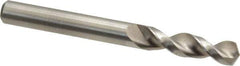 Accupro - 5/16" 130° Parabolic Flute Cobalt Screw Machine Drill Bit - Bright Finish, Right Hand Cut, 1.457" Flute Length, 3.11" OAL, Split Point, Straight Shank - Apex Tool & Supply