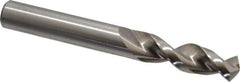 Accupro - 31/64" 130° Parabolic Flute Cobalt Screw Machine Drill Bit - Bright Finish, Right Hand Cut, 2.008" Flute Length, 4.016" OAL, Split Point, Straight Shank - Apex Tool & Supply