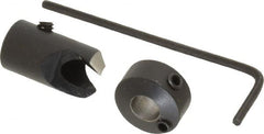 Vernon - 3/8" Cutter Diam, #3 Drill Combatibility, 1/4" Collar Thickness, Adjustable Depth Drill Countersink - Apex Tool & Supply