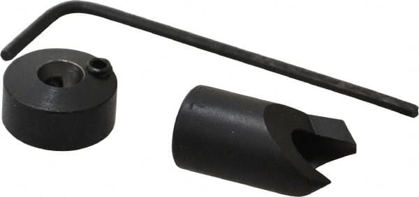 Vernon - 3/8" Cutter Diam, #7 Drill Combatibility, 1/4" Collar Thickness, Adjustable Depth Drill Countersink - Apex Tool & Supply