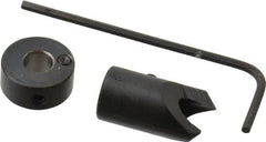 Vernon - 3/8" Cutter Diam, #8 Drill Combatibility, 1/4" Collar Thickness, Adjustable Depth Drill Countersink - Apex Tool & Supply