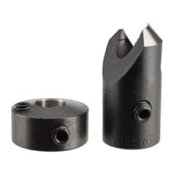 Vernon - 3/8" Cutter Diam, #10 Drill Combatibility, 1/4" Collar Thickness, Adjustable Depth Drill Countersink - Apex Tool & Supply