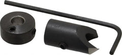 Vernon - 3/8" Cutter Diam, #12 Drill Combatibility, 1/4" Collar Thickness, Adjustable Depth Drill Countersink - Apex Tool & Supply
