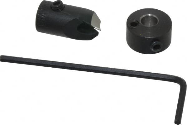 Vernon - 5/16" Cutter Diam, #20 Drill Combatibility, 1/4" Collar Thickness, Adjustable Depth Drill Countersink - Apex Tool & Supply