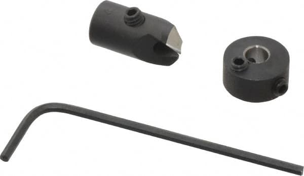 Vernon - 5/16" Cutter Diam, #24 Drill Combatibility, 1/4" Collar Thickness, Adjustable Depth Drill Countersink - Apex Tool & Supply