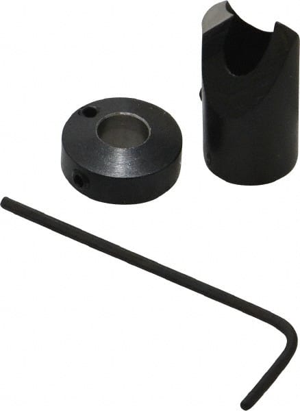 Vernon - 1/2" Cutter Diam, Letter G Drill Compatibility, 1/4" Collar Thickness, Adjustable Depth Drill Countersink - Apex Tool & Supply