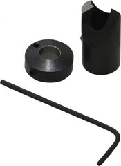 Vernon - 1/2" Cutter Diam, Letter G Drill Compatibility, 1/4" Collar Thickness, Adjustable Depth Drill Countersink - Apex Tool & Supply