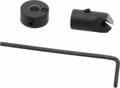 Vernon - 5/16" Cutter Diam, 9/64" Drill Compatibility, 1/4" Collar Thickness, Adjustable Depth Drill Countersink - Apex Tool & Supply
