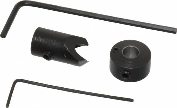 Vernon - 5/16" Cutter Diam, 11/64" Drill Compatibility, 1/4" Collar Thickness, Adjustable Depth Drill Countersink - Apex Tool & Supply