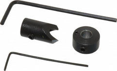 Vernon - 5/16" Cutter Diam, 11/64" Drill Compatibility, 1/4" Collar Thickness, Adjustable Depth Drill Countersink - Apex Tool & Supply