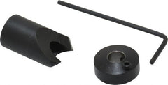 Vernon - 1/2" Cutter Diam, 15/64" Drill Compatibility, 1/4" Collar Thickness, Adjustable Depth Drill Countersink - Apex Tool & Supply