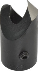 Vernon - 1/2" Cutter Diam, 1/4" Drill Compatibility, 1/4" Collar Thickness, Adjustable Depth Drill Countersink - Apex Tool & Supply