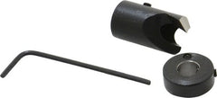 Vernon - 1/2" Cutter Diam, 17/64" Drill Compatibility, 1/4" Collar Thickness, Adjustable Depth Drill Countersink - Apex Tool & Supply