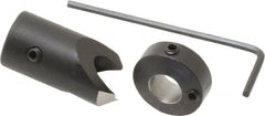 Vernon - 1/2" Cutter Diam, 9/32" Drill Compatibility, 1/4" Collar Thickness, Adjustable Depth Drill Countersink - Apex Tool & Supply