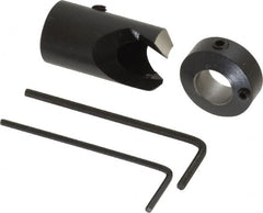 Vernon - 5/8" Cutter Diam, 3/8" Drill Compatibility, 5/16" Collar Thickness, Adjustable Depth Drill Countersink - Apex Tool & Supply