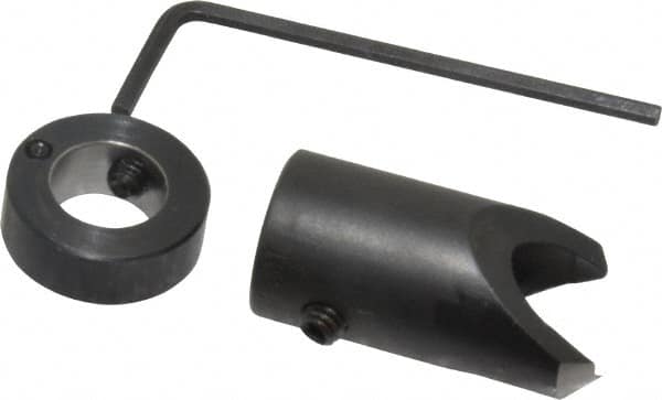 Vernon - 5/8" Cutter Diam, 27/64" Drill Compatibility, 5/16" Collar Thickness, Adjustable Depth Drill Countersink - Apex Tool & Supply