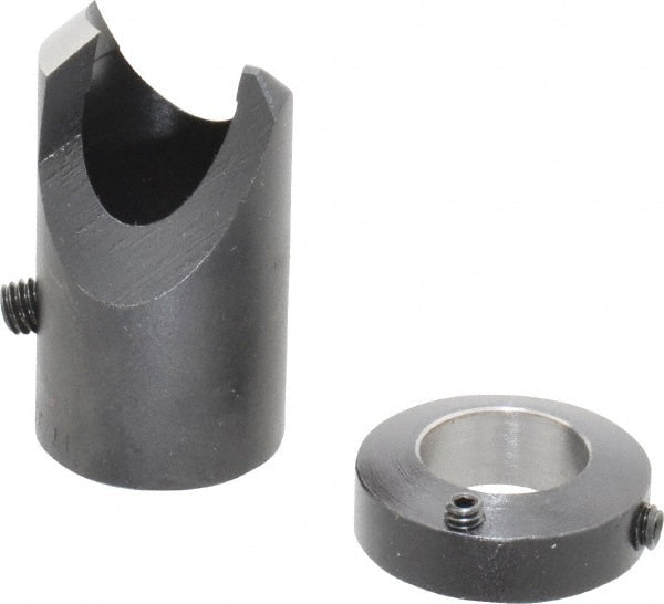 Vernon - 13/16" Cutter Diam, 17/32" Drill Compatibility, 5/16" Collar Thickness, Adjustable Depth Drill Countersink - Apex Tool & Supply