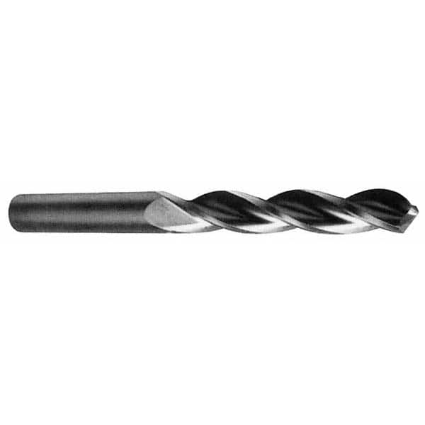 Made in USA - 1/2" 130° Solid Carbide Jobber Drill - Apex Tool & Supply