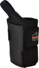 Ergodyne - Size XL, Neoprene, Left Hand Wrist Support - 2 Straps, Thumb Loop, Black - Apex Tool & Supply