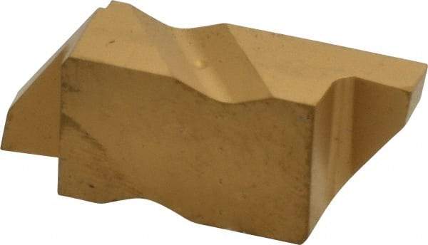 Kennametal - 4125NG Grade KC850, 3.18mm Cutting Width Carbide Grooving Insert - 3.81mm Max Depth of Cut, Right Hand, 0.19mm Corner Radius, TiC/TiCN/TiN Finish - Apex Tool & Supply