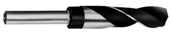Chicago-Latrobe - 1-23/64" Drill, 118° Point, High Speed Steel Silver Deming & Reduced Shank Drill Bit - Oxide Finish, 6" OAL, Flats on Shank, 3-1/8" Flute Length, Right Hand Cut, Standard Point, Spiral Flute, Regular Spiral - Apex Tool & Supply