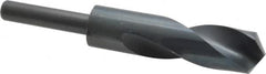 Interstate - 1" Drill, 118° Point, High Speed Steel Silver Deming & Reduced Shank Drill Bit - Apex Tool & Supply