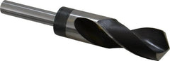 Interstate - 1-3/64" Drill, 118° Point, High Speed Steel Silver Deming & Reduced Shank Drill Bit - Apex Tool & Supply
