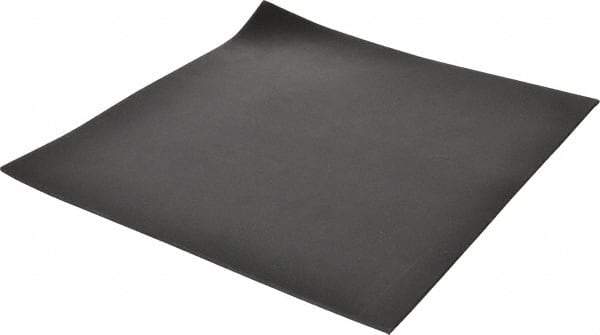 Made in USA - 12" Long, 12" Wide, 1/8" Thick, Neoprene Rubber Foam Sheet - 35 to 45 Durometer, Black, -40 to 220°F, 1,500 psi Tensile Strength, Stock Length - Apex Tool & Supply