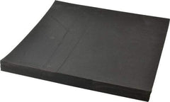 Made in USA - 12" Long, 12" Wide, 1" Thick, Neoprene Rubber Foam Sheet - 35 to 45 Durometer, Black, -40 to 220°F, 1,500 psi Tensile Strength, Stock Length - Apex Tool & Supply