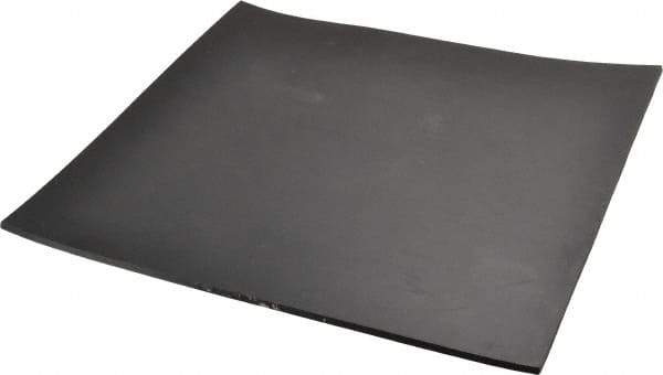 Made in USA - 12" Long, 12" Wide, 3/16" Thick, Buna-N Rubber Foam Sheet - 35 to 45 Durometer, Black, -40 to 212°F, 1,500 psi Tensile Strength, Stock Length - Apex Tool & Supply