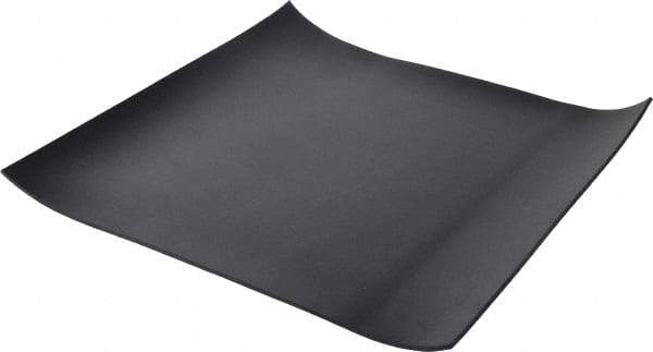 Made in USA - 12" Long, 12" Wide, 0.093" Thick, Buna-N Rubber Foam Sheet - 50 to 60 Durometer, Black, -40 to 212°F, 1,500 psi Tensile Strength, Stock Length - Apex Tool & Supply