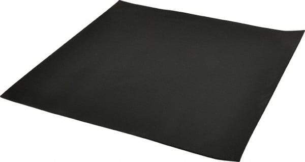 Made in USA - 12" Long, 12" Wide, 0.093" Thick, Buna-N Rubber Foam Sheet - 65 to 75 Durometer, Black, -40 to 212°F, 1,500 psi Tensile Strength, Stock Length - Apex Tool & Supply