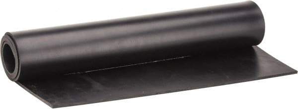 Made in USA - 24" Long, 12" Wide, 3/16" Thick, Buna-N Rubber Foam Sheet - 65 to 75 Durometer, Black, -40 to 212°F, 1,500 psi Tensile Strength, Stock Length - Apex Tool & Supply
