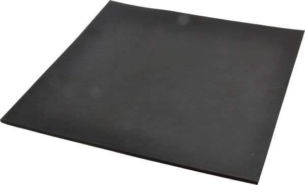 Made in USA - 12" Long, 12" Wide, 1/4" Thick, Neoprene Rubber Foam Sheet - 65 to 75 Durometer, Black, -40 to 212°F, 1,000 psi Tensile Strength, Stock Length - Apex Tool & Supply