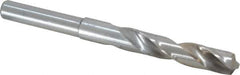 Interstate - 37/64" Drill, 118° Point, Cobalt Silver Deming & Reduced Shank Drill Bit - Bright Finish, 6" OAL, Straight Shank, 3" Flute Length, Right Hand Cut, Standard Point, Spiral Flute, Regular Spiral - Apex Tool & Supply