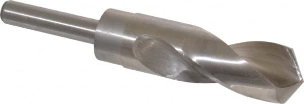 Interstate - 1-1/8" Drill, 118° Point, Cobalt Silver Deming & Reduced Shank Drill Bit - Apex Tool & Supply