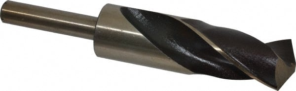 Interstate - 1-5/32" Drill, 118° Point, Cobalt Silver Deming & Reduced Shank Drill Bit - Apex Tool & Supply
