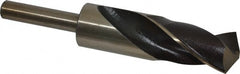 Interstate - 1-5/32" Drill, 118° Point, Cobalt Silver Deming & Reduced Shank Drill Bit - Apex Tool & Supply