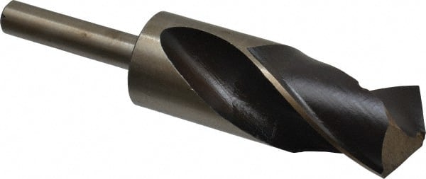 Interstate - 1-3/8" Drill, 118° Point, Cobalt Silver Deming & Reduced Shank Drill Bit - Apex Tool & Supply
