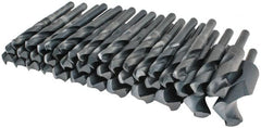 Interstate - 33/64 to 1-1/2", 118° Point, Oxide Finish, High Speed Steel Reduced Shank Drill Bit Set - Apex Tool & Supply