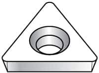 Kennametal - TDHB1280752 Grade KC5025 Carbide Turning Insert - TiAlN Finish, 60° Triangle, 0.1598" Inscr Circle, 3/64" Thick, 1/32" Corner Radius - Apex Tool & Supply